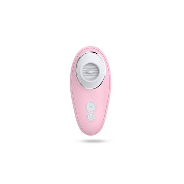 Vibromasseur rose à langue vibrante pour cunnilingus 